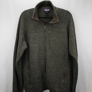 Patagonia Womens Army Green Zip Front Jacket Sz L